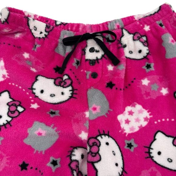 Hello Kitty Shooting Stars Plush Pajama Lounge Pants Sanrio 2011 Sz. M - Picture 4 of 10